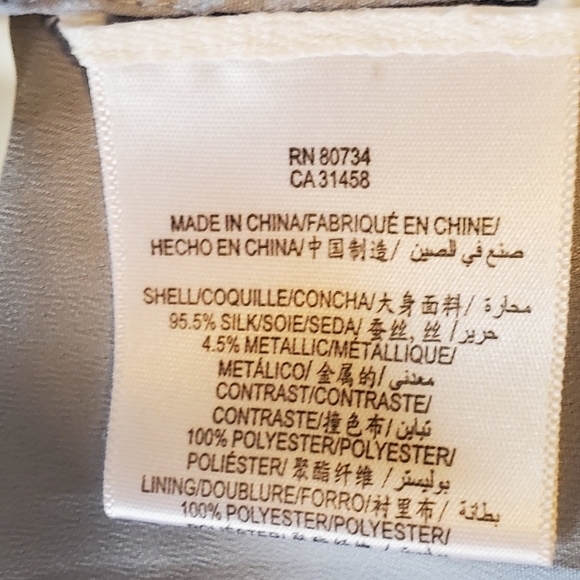 BCBGMaxAzria BT Chambra Silk Halter Metallic Draped Goddess Maxi Dress S… - Picture 6 of 15